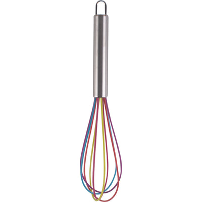 25cm Multicoloued Silicone Kitchen Baking Whisk