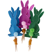 12 x Easter Craft Bunny Picks