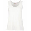Ladies Women Fruit of the Loom Value Weight Cotton Sleeveless Vest Top