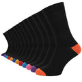 12 x Mens Cotton Blend Heel Toe Design Socks