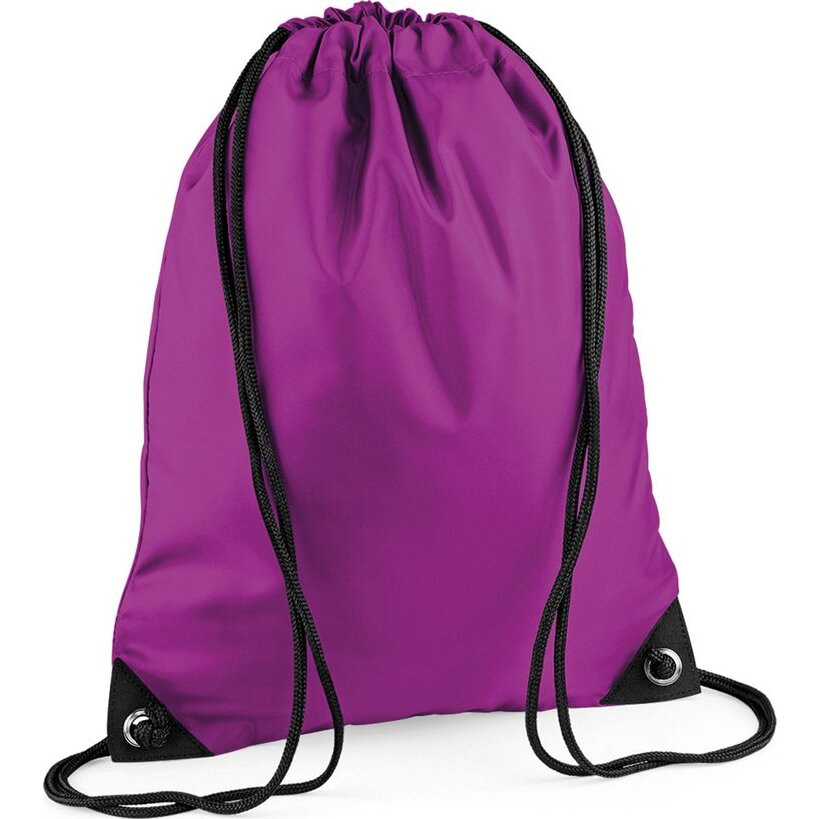 Bag Base Coloured Premium Gym Sport PE Sac Sack Draw String Bag
