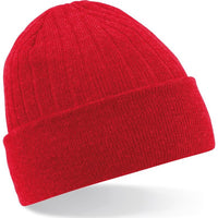 Adult Unisex Beechfield Ribbed Thermal Winter Warm Beanie Hat
