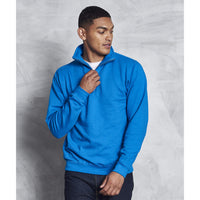 Mens Plain AWDis Sophomore ¼ Zip Plain Cotton Rich Hoodie Hooded Sweatshirt Top