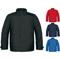Mens Real+ Water Proof Warm Comfortable Parka Microfibre Collar Zip Coat Jacket