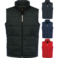 Mens Body Warmer Bomber Sleeveless Waist Full Zip Jacket Coat