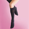 2 x Ladies Women Silky 40 Denier Opaque Microfibre Comfort Top Knee High Socks