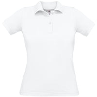 Ladies Women B&C Safran 100% Cotton T Shirt with Collar