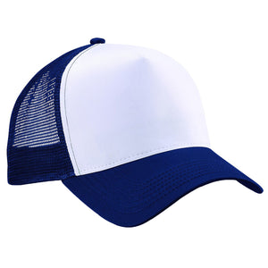 Adult Unisex Beechfield Retro Snap Back Trucker Back Mesh Baseball Cap Hat