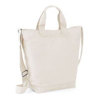 Bag Base Unisex Styling Cotton Canvas Day Bag with Should Strap