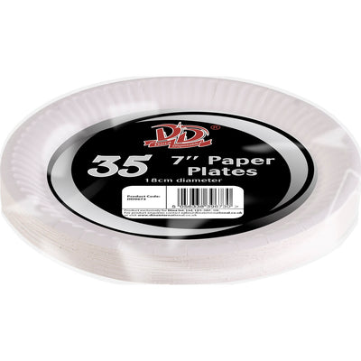 35 x 7inch Paper Plates for Parties