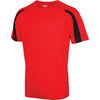 Kids Children Boy Girl Contrast Polyester Raglan Football Sport T Shirt Top