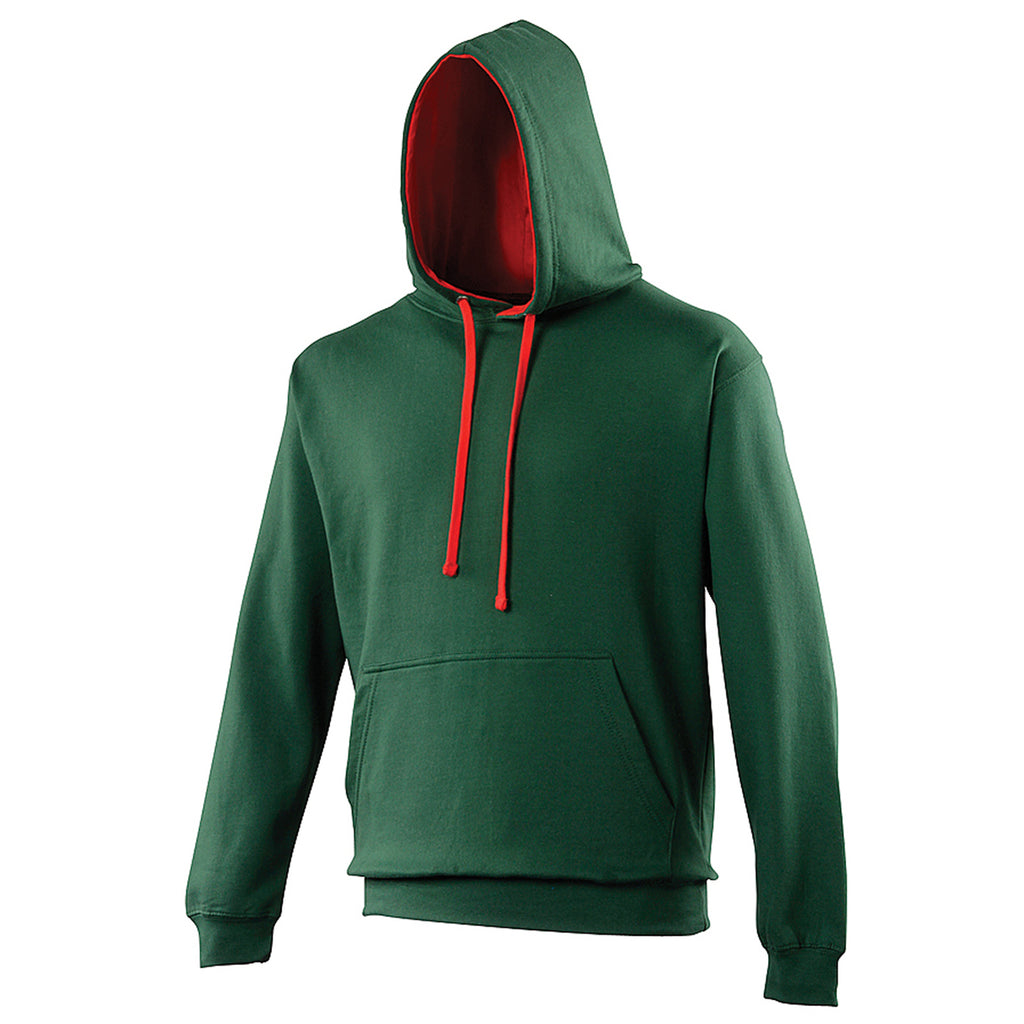 Unisex Adult Men Women Varsity Cotton Rich Hoodie Hooded Top