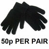144 x Unisex Men Women Ladies Winter Warm Magic Gloves