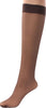 6 x Ladies / Women 100% Nylon Knee High Pop Socks with Comfort Top