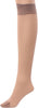 6 x Ladies / Women 100% Nylon Knee High Pop Socks with Comfort Top