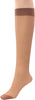 6 x Ladies / Women 100% Nylon Knee High Pop Socks with Comfort Top