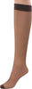 6 x Ladies / Women 100% Nylon Knee High Pop Socks with Comfort Top