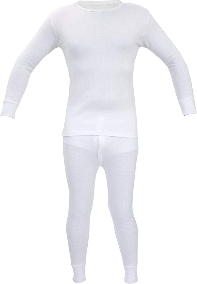 Kids Thermal Winter Warm Underwear Set Long John Bottom and Long Sleeve Top
