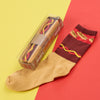 3 x Mens Novelty Gift Pack Food Fries Hot Dog Pizza Design Socks