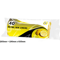 40 x Swing Bin Liner Bags with Tie Handles