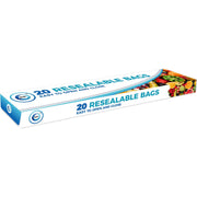 20 x Resealable Clear Food Bags (260mm x 290mm)