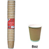 25 x Hot Drink Ripple Paper Tea Coffee Cup (8oz)