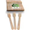 100 x Wooden Forks Cutlery