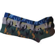 3 x Boys Kids Children Wellington Welly Camo Army Camouflage Design Thermal Warm Long Socks