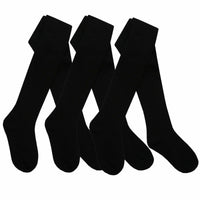 3 x Girls Tights for School Cotton Rich