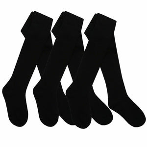 3 x Girls Tights for School Cotton Rich