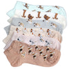 6 x Ladies Women Dog Design Bamboo Trainer Socks