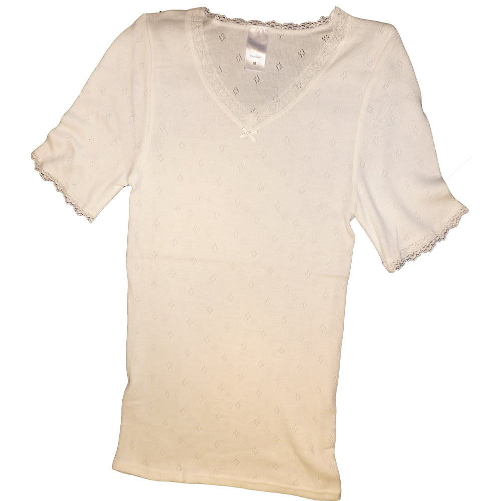 women's short sleeve thermal top