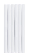 6 x Radiator Pipe Cover Sleeves White (200mm)