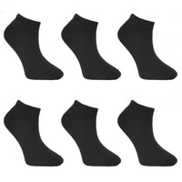 6 x Children Kids Bamboo Trainer Socks