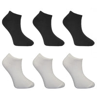 6 x Children Kids Bamboo Trainer Socks