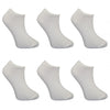 6 x Children Kids Bamboo Trainer Socks