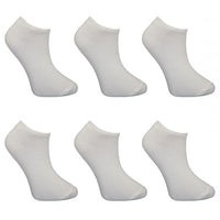 6 x Children Kids Bamboo Trainer Socks