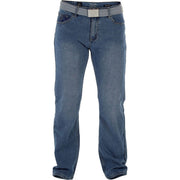Mens Duke D555 Chicago Cotton Rich Straight Leg Jeans with Belt