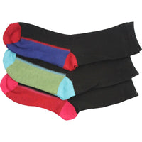 3 x Kids Children Boy Girl Winter Warm Colour Heel Heal Toe Thermal Socks