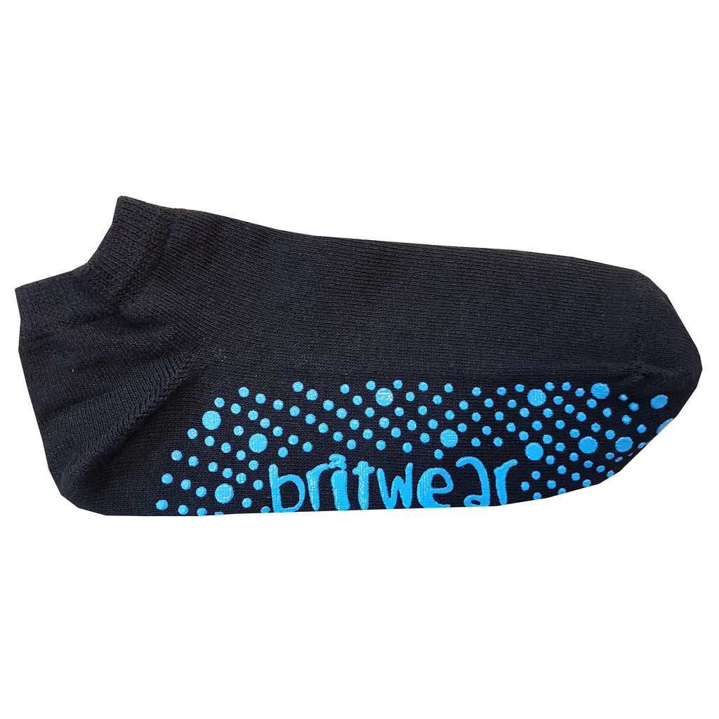 Ladies Women Non Skid Slip Grip Gripper Cotton Rich Yoga Trainer Sport Socks