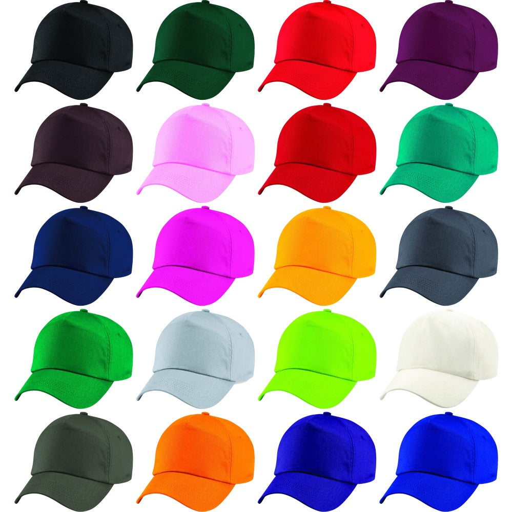 Kid Children Boy Girl Junior 100% Cotton Twill 5 Panel Plain Baseball Cap Hat
