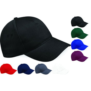 Adult Unisex Beechfield 100% Cotton Ultimate 5 Panel Baseball Cap Hat
