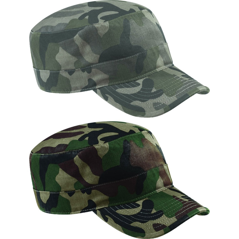 Mens Beechfiled 100% Cotton Camo Camouflage Army Design Cap Hat