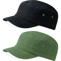 Ladies Women Beechfield Urban Army Style 100% Cotton Heavy Weight Cap Hat