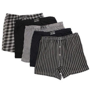 6 x Mens Big Sized Button Fly Jersey Boxer Shorts Natural Cotton Rich