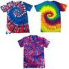 Kid Children Boy Girl Rainbow Hand Tie Dye Effect Design 100% Cotton T Shirt Top