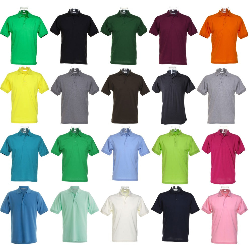 Mens Kustom Kit Klassic Polo Neck Collar with Superwash® Colour Shirt Top