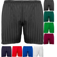 Kids Children Maddins Colour Shadow Stripe Gym PE Sport Football Soccer Shorts