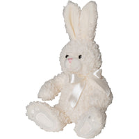 Mumbles Baby Toddler Plush Fur Toy Rabbit Teddy Bear (White)