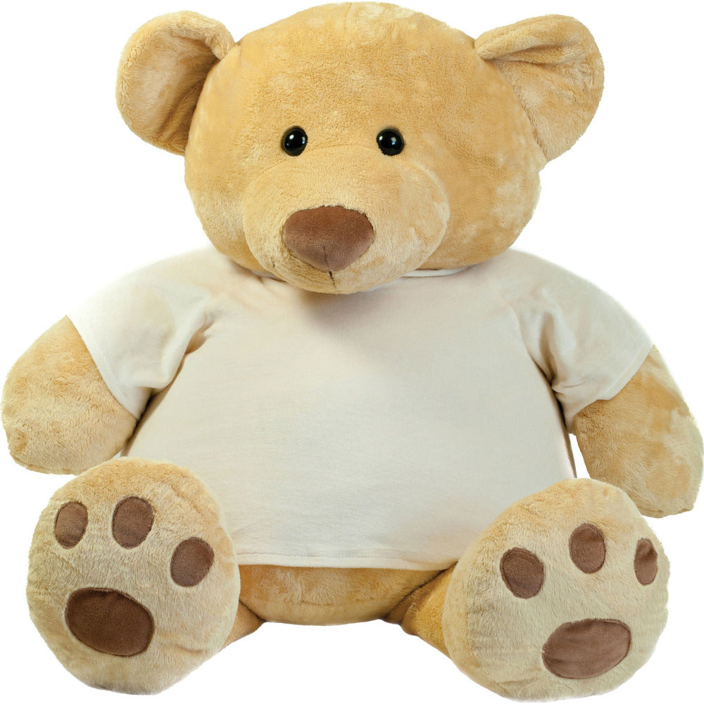 Mumbles Plush Fur Super Size Honey Teddy Bear with T Shirt
